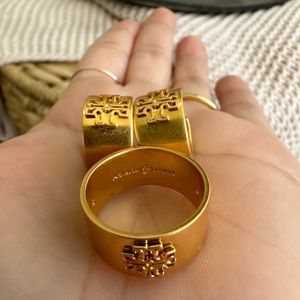 Tory Burch earrings and ring size 7 set New